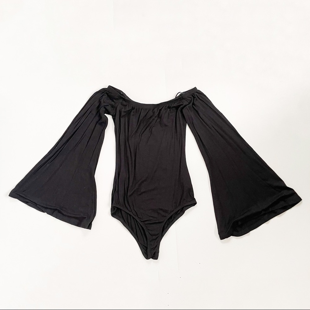 NWOT Free People Bell Sleeve Bodysuit XS
